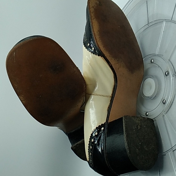 Vintage 1940s black and white saddle - Picture 8 of 8